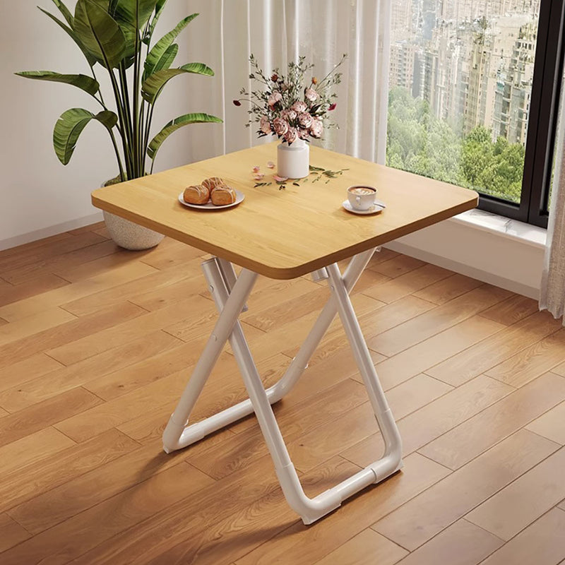2X 80x80x72cm Wood Square Table White Legs Modern Durable Easy Clean