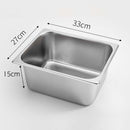 12X Gastronorm GN Pan Full Size 15cm Deep Stainless Steel Tray Stackable