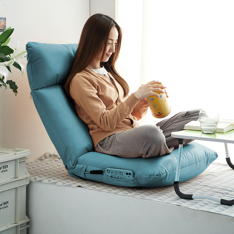 Green Lounge Recliner Air Leather Tatami Cushion 42 Positions Sofa Bed 110cm
