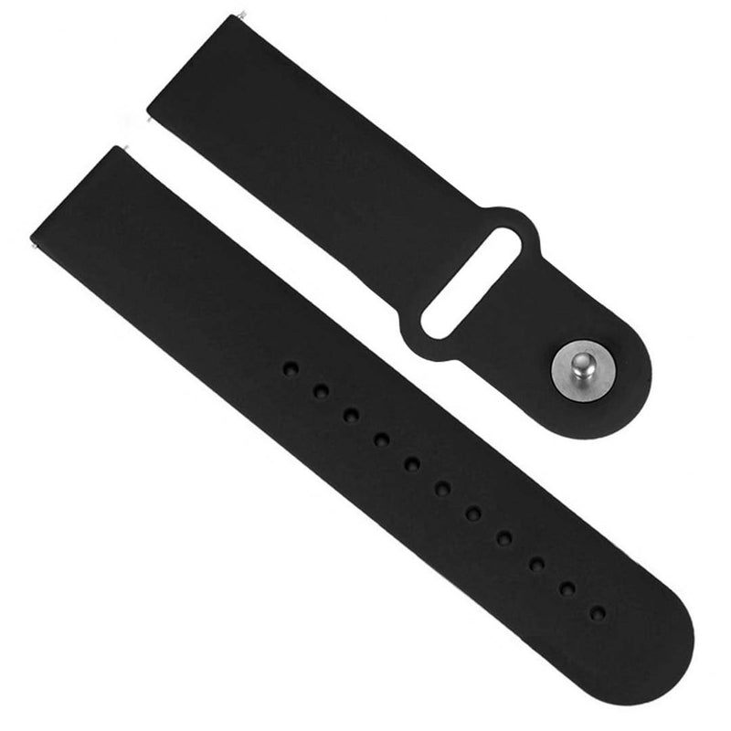 For Model B57C Silicone Replacement Watch Band Black Thickened Soft Waterproof