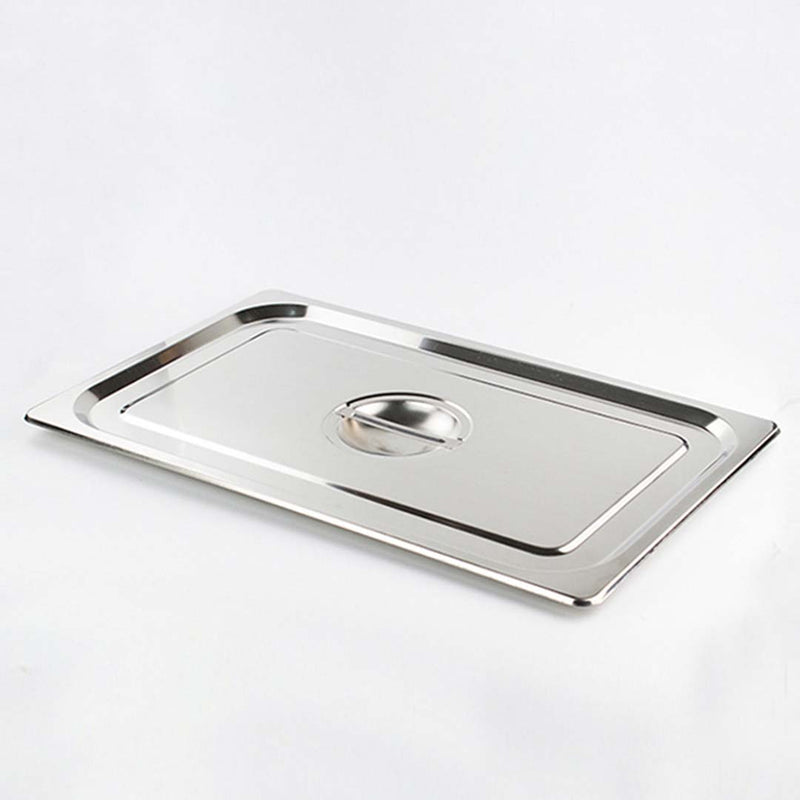 2X Gastronorm Pan Lid Full Size 1/1 Stainless Steel 325x530mm Heavy Duty