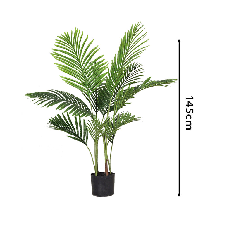 2X 145cm Green Artificial Sunflower Tree Indoor Outdoor Fake Plant Decor