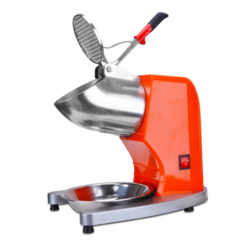 2X Commercial Electric Ice Crusher Stainless Steel 300W 65kg/hr Heavy Duty