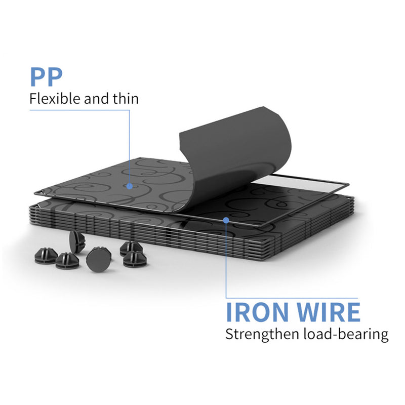 4 Tier Stackable Shoe Rack Polypropylene 45cm X 32cm X 65cm Black Cover