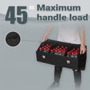 Leather Car Boot Organizer Foldable Storage Box With Lock Black Large