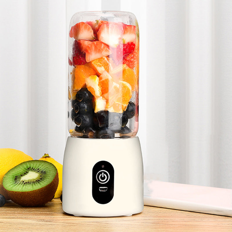 Mini Usb Rechargeable Glass Juicer Cup 8cm X 20cm Magnetic Safety White