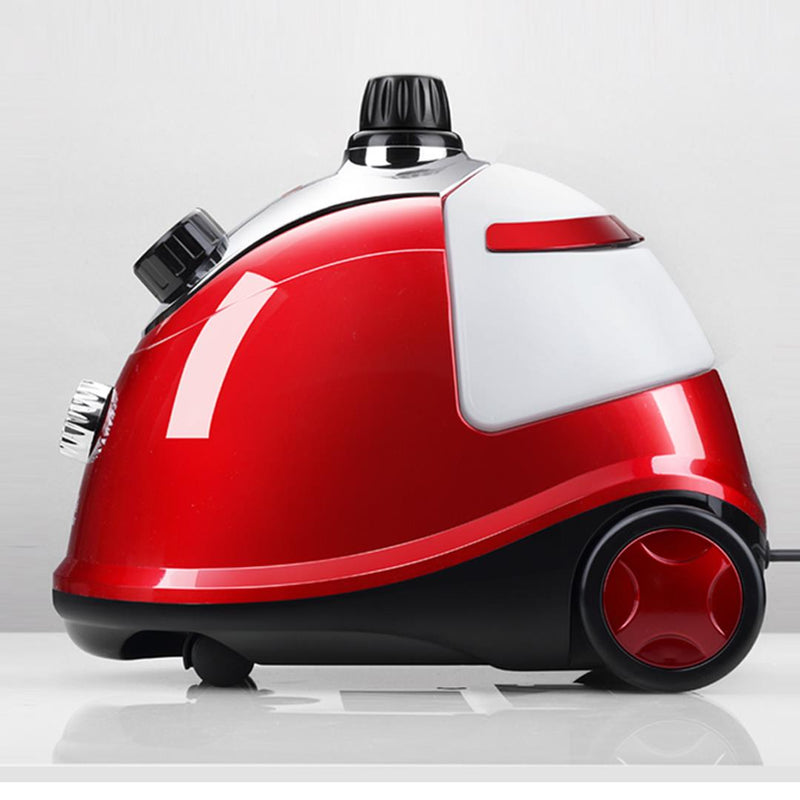 Garment Steamer 1.8L 1800W 60 Min Steam 120C Telescopic Pole Red