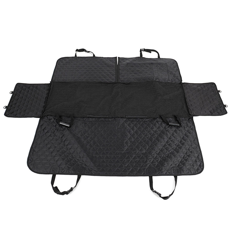 Waterproof Dog Car Seat Cover 600D Oxford Non-Slip Protector 145x135cm Black