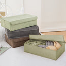 Green Foldable Underwear Storage Box Flip Top Drawer Home Organizer 44x29x13cm