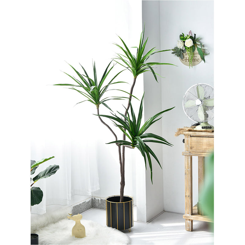 4X 180cm Artificial Brazilian Iron Tree Plant Polyurethane Green 3 Heads