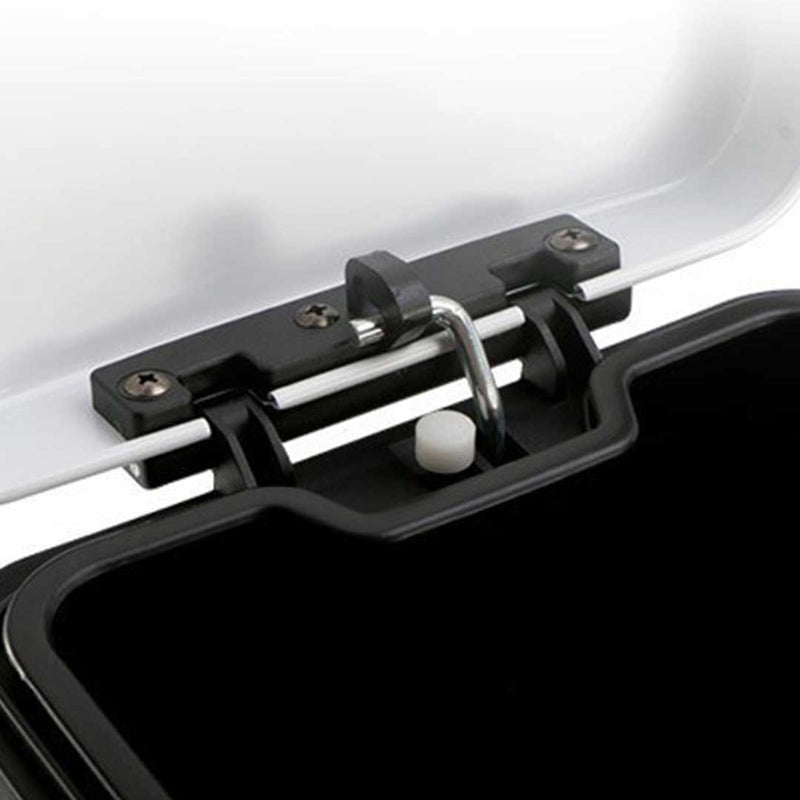 2X 12L Stainless Steel Pedal Bin Square White Soft Close Removable Inner