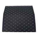 4X Leather Car Boot Organizer Portable Foldable Collapsible Storage Box Black