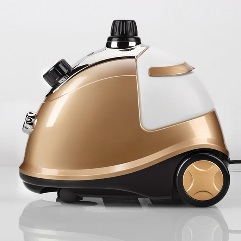 Portable Garment Steamer 1.8L Dual Heat 1800W Telescopic Pole Gold