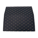 2X Leather Car Boot Trunk Organizer Foldable Black Gold Stitch Small 30cm