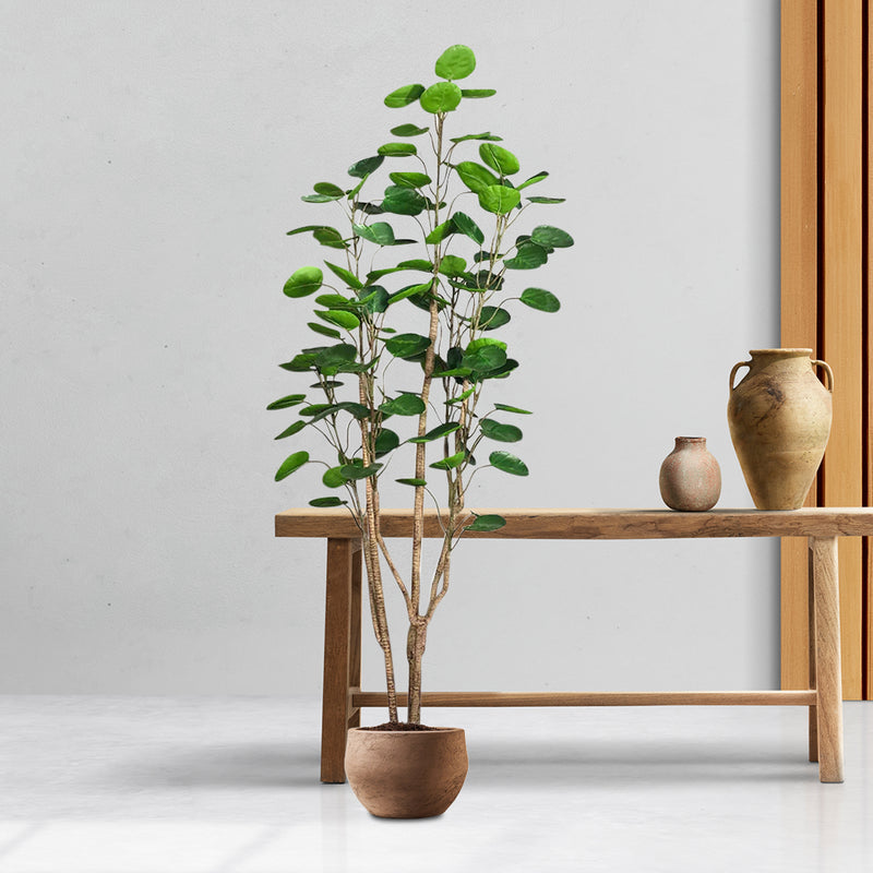 180cm Artificial Polyscias Scutellaria Potted Tree 102 Leaves Plastic Pu Green