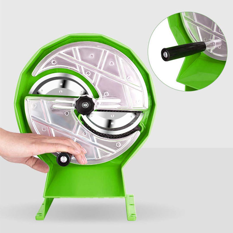 Manual Vegetable Fruit Slicer Kitchen Cutter 11x21cm Removable Blade Green