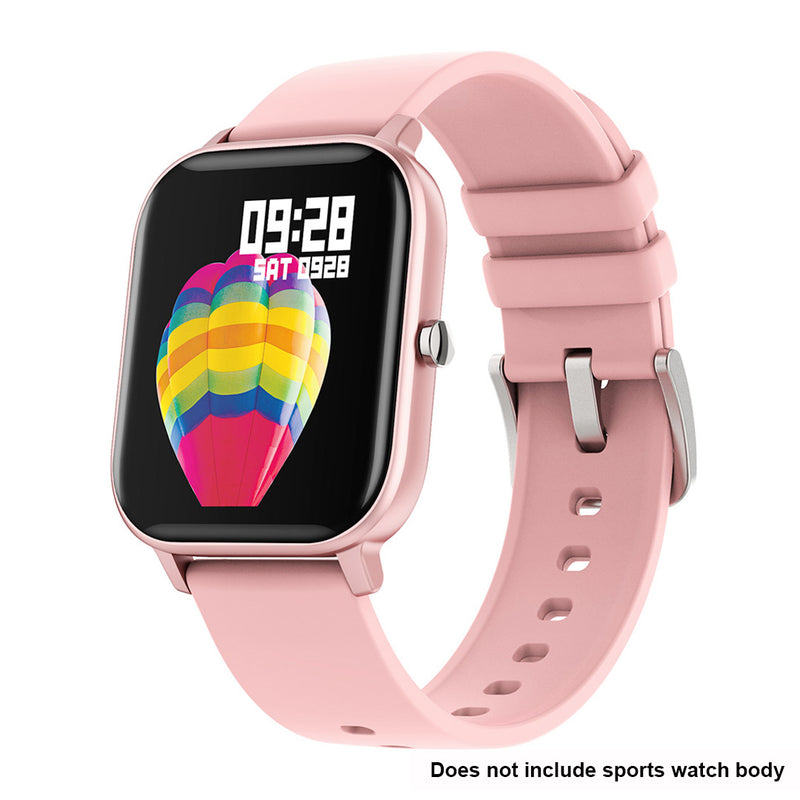 Smart Sport Watch Silicone Waterproof Replacement Strap Compatible Model P8 Pink