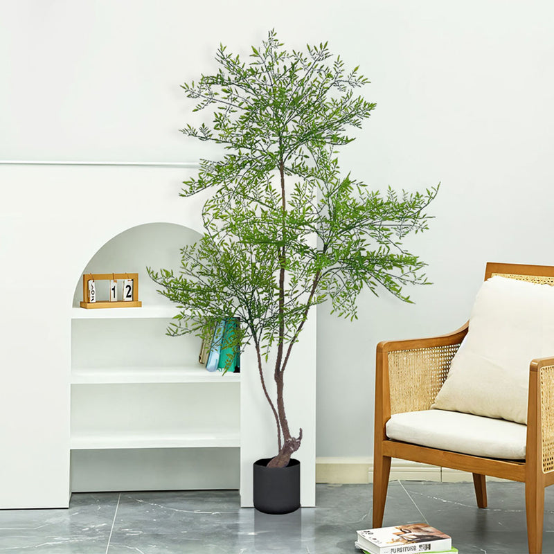 2X Artificial Nandina Heavenly Bamboo Tree 150cm Polyurethane Plastic Green