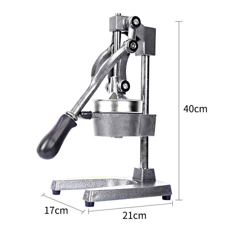 2X Commercial Manual Cast Iron Juicer Press 304 Stainless Black Silver