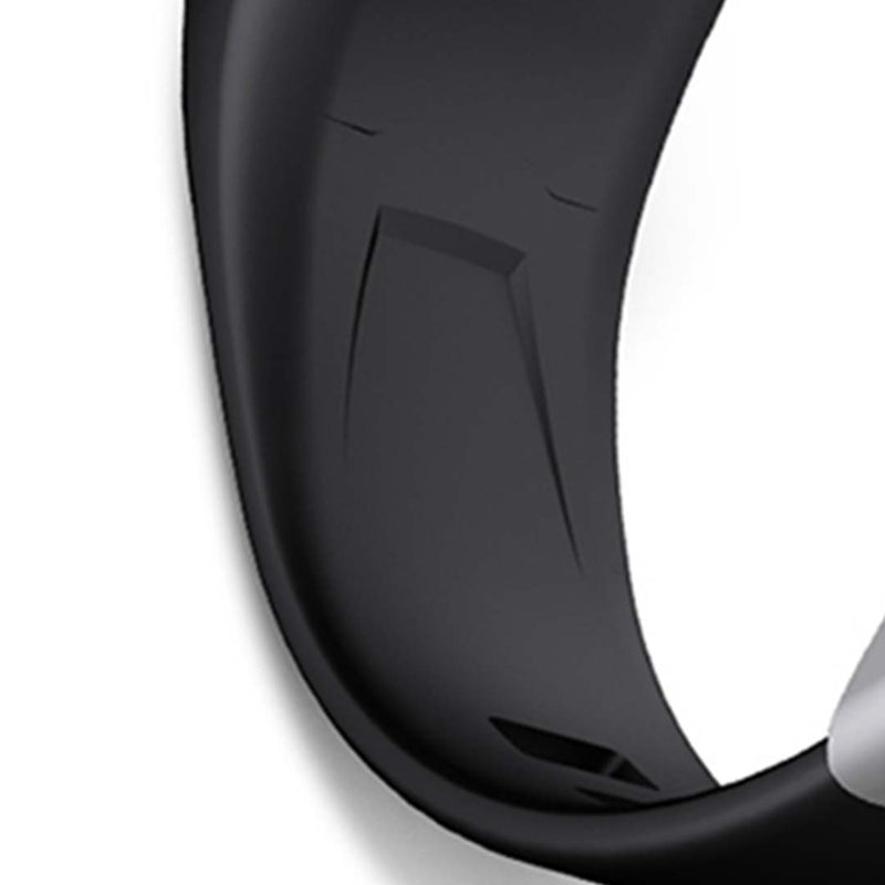 Smart Watch Strap Silicone Adjustable Replacement Band Waterproof Black