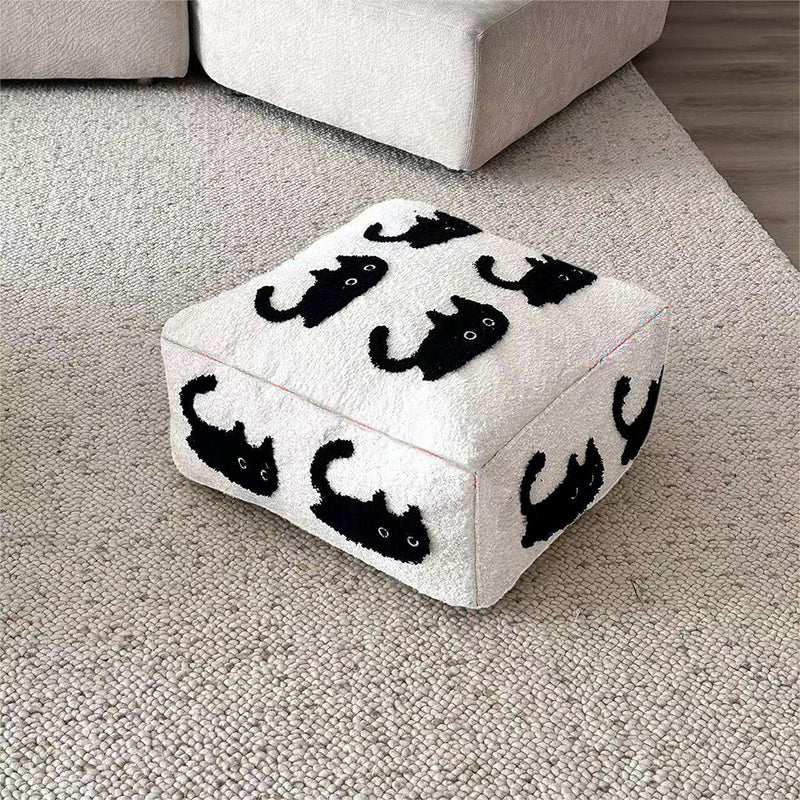 50cm Polyester Fiber Floor Pouf Epp Particle Fill Multicolor