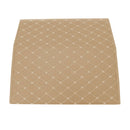 2X Leather Car Boot Organizer Foldable Storage Box Beige Gold Stitch Large