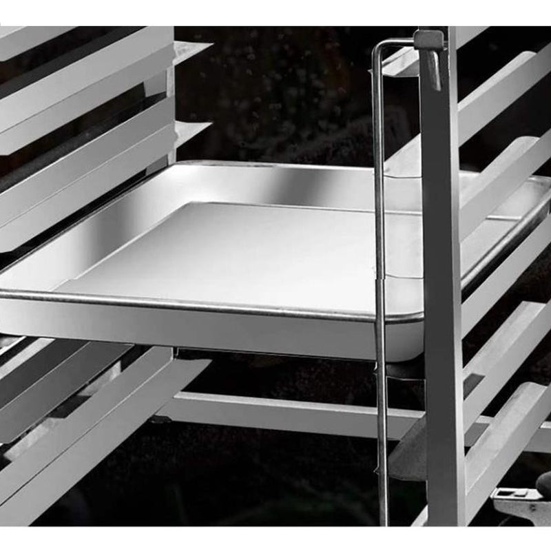 7 Tier Stainless Steel Bakery Trolley For 60x40cm Trays Lockable Castors