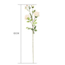 12pcs Artificial Silk Rose Bouquet White Wedding Centerpiece Home Decor