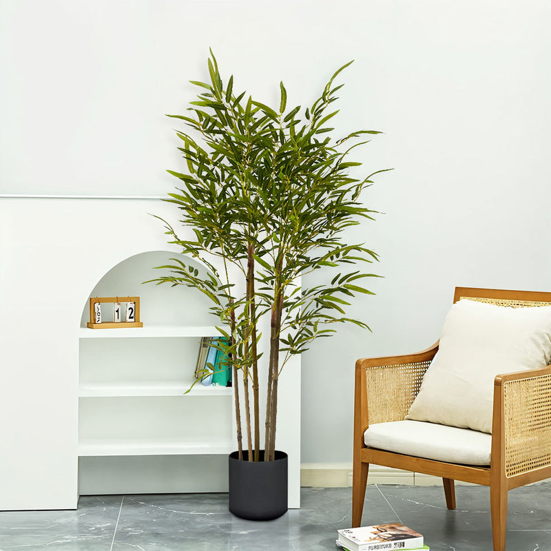 150cm Bamboo Artificial Plant 7 Branches Green Faux Decor Indoor Outdoor