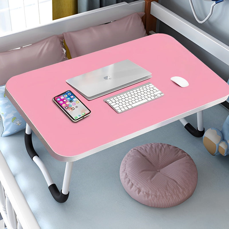 2X Pink Portable Foldable Bed Table Adjustable Laptop Desk Breakfast Tray MDF
