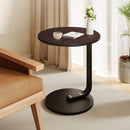 Wood Board Mini Side Table 50cm Movable Lightweight Black Frame Versatile Use