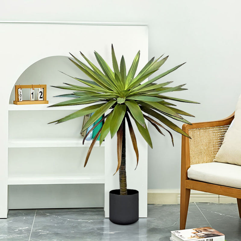 2X 90cm Yucca Artificial Tree Realistic Polyurethane Polyethylene Green
