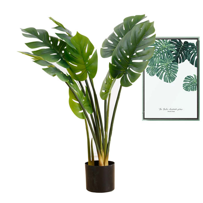 Artificial Potted Turtle Back Tree 113cm Realistic Indoor Plant Green