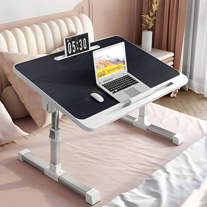 2X Black Foldable Laptop Bed Table Adjustable Height Portable Study Desk