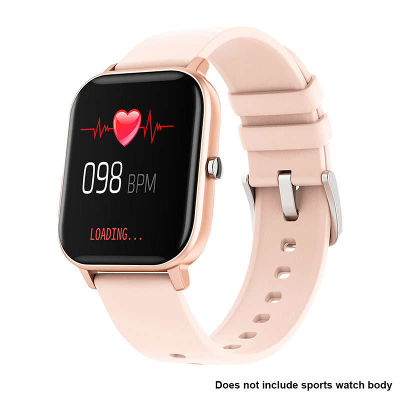 Smart Sport Watch Band Silicone Waterproof Wristband Strap Gold Compatible P8