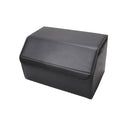 Leather Car Boot Organizer Foldable Collapsible Portable Storage Box Black Medium