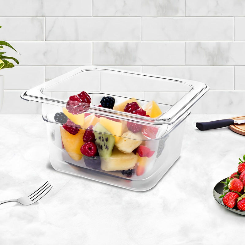100mm Gastronorm GN Pan Polycarbonate Food Tray Storage Clear Dishwasher Safe