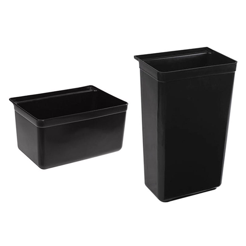 2X 3 Tier PVC Food Trolley Waste Cart 83x43x95cm Storage Kitchen 4"" Wheels