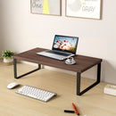 Black Monitor Stand 40cm Ergonomic Desk Organizer Heightening for Home Office