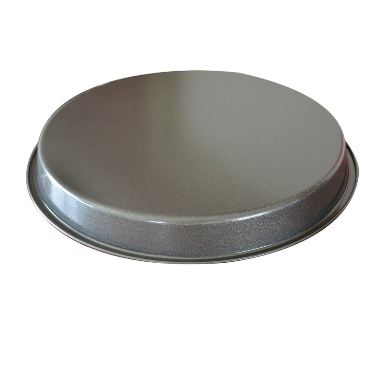 2X 7 Inch Black Steel Non Stick Pizza Tray Oven Baking Pan