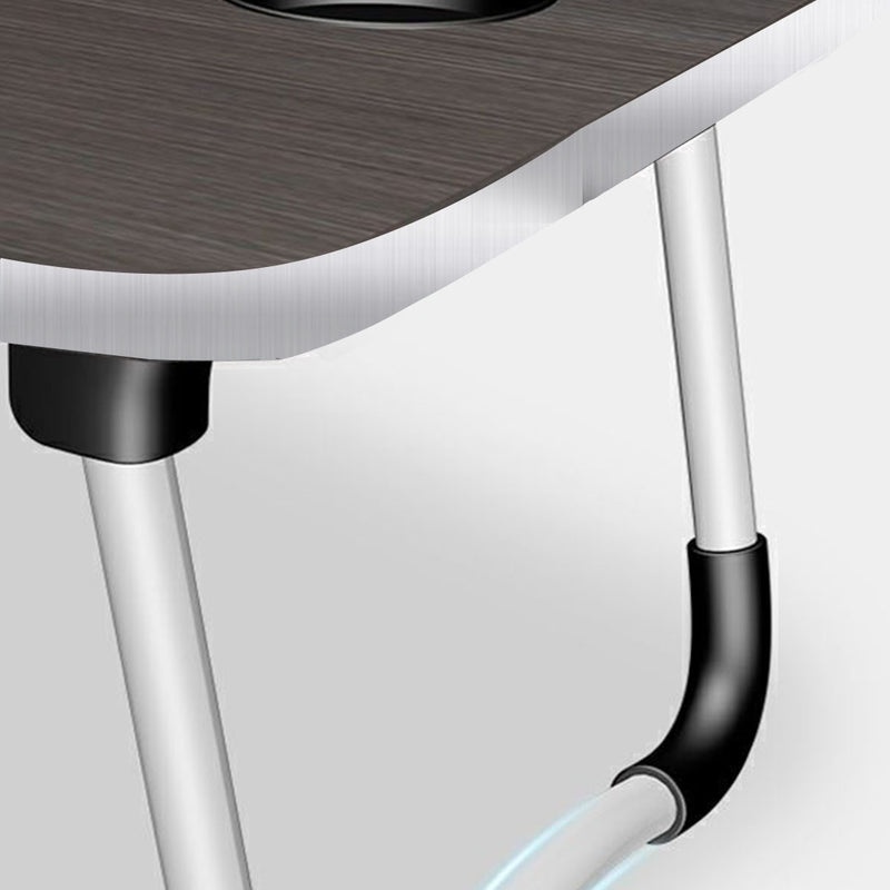 2X Black Portable Bed Desk Adjustable Foldable Laptop Tray Table 50x30cm