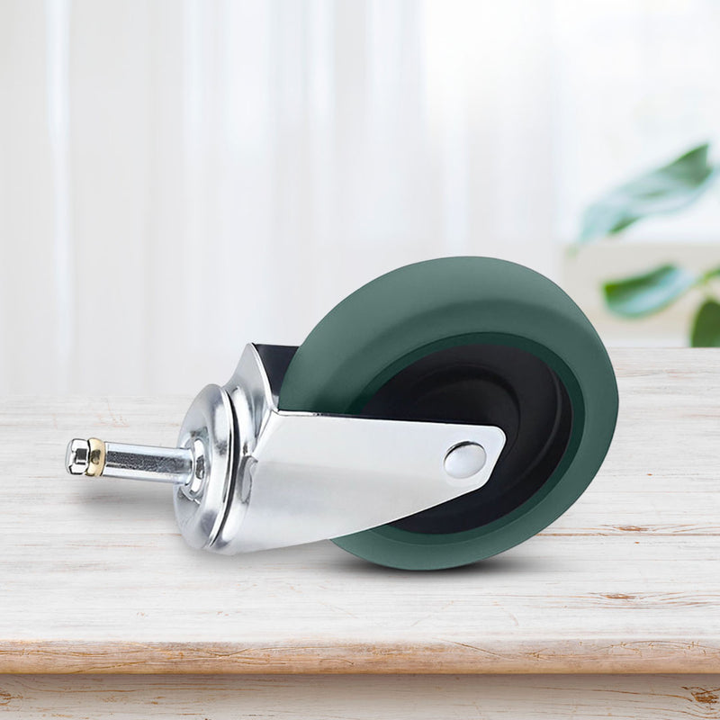 2X 4 Inch Polyurethane Caster Wheels Heavy Duty Smooth Silent 20 To 25kg Each