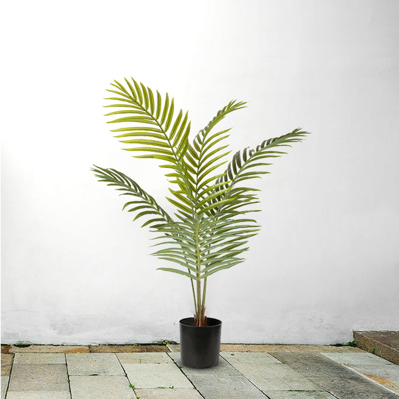 Artificial Areca Palm Tree 120cm Potted Realistic Green Indoor Decor