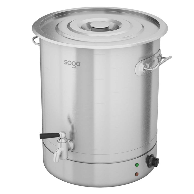 25L Stainless Steel Electric Urn 2200W Commercial Water Boiler Home Cooking