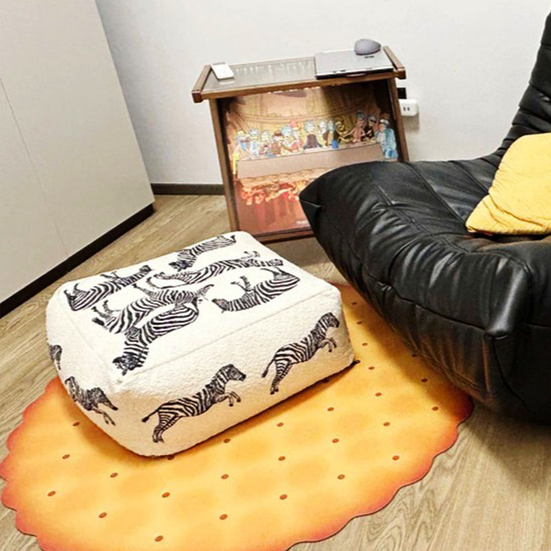 2X 48x48x25cm Polyester Fiber Pouf Cushion EPP Particle Inserts Multicolor