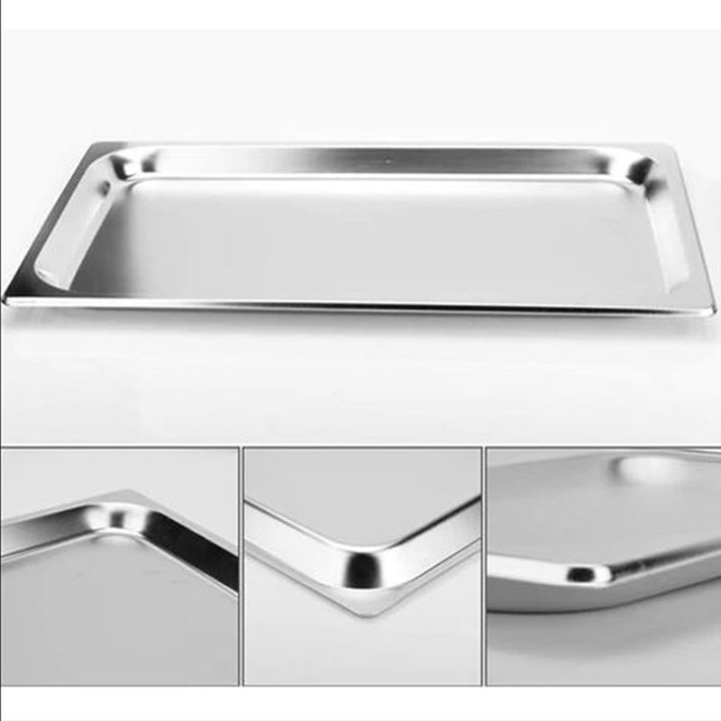 12X Gastronorm Pan Stainless Steel Full Size 6.5cm Deep Non-Tarnish Tray