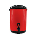 12L Stainless Steel Insulated Beverage Dispenser With Faucet Hot Cold Red
