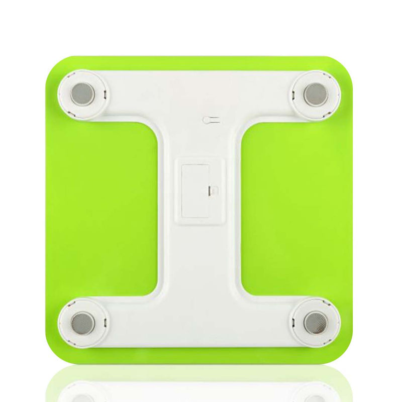 Digital Fitness Weight Scale 180kg Glass LCD Waterproof Non-Slip Green