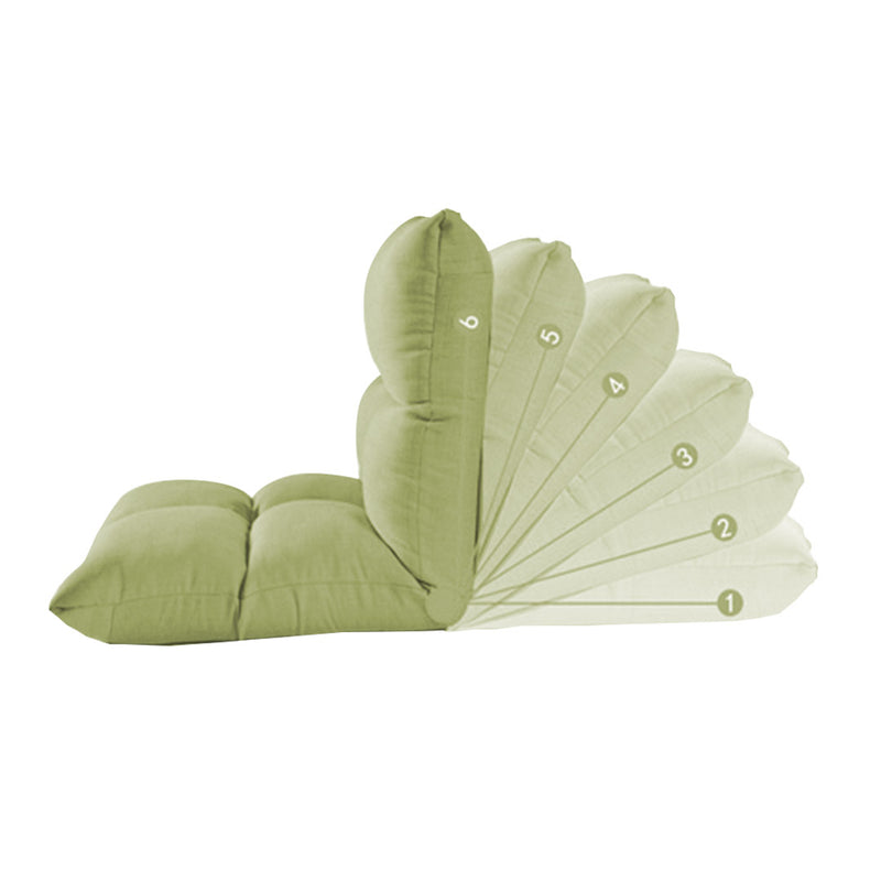 Lounge Floor Recliner Adjustable Sofa Bed Folding Game Chair Yellow Green