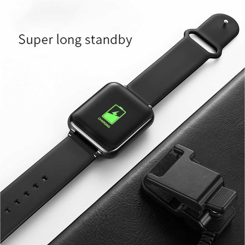 Waterproof Smart Fitness Watch Heart Rate Tracker White 1.3 Inch IPS Display